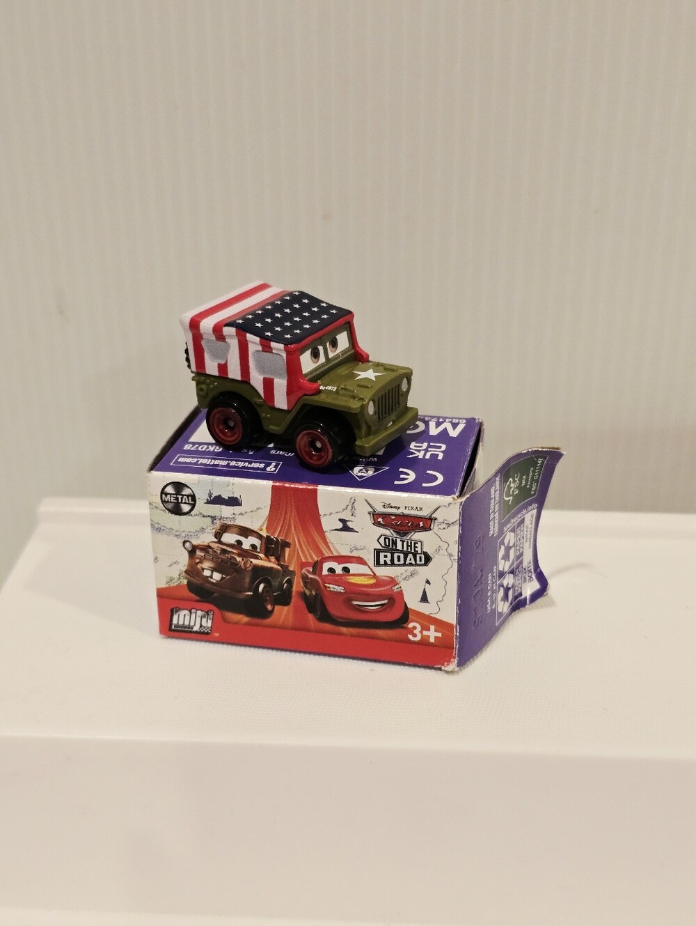 Disney Pixar Cars Patriot Sarge Mini Racers #33 Army Jeep Diecast